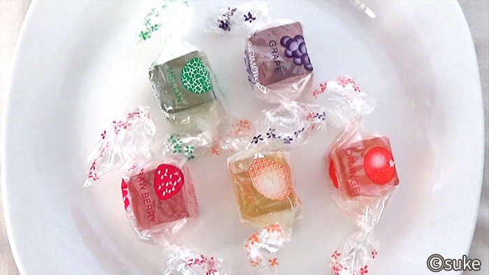 杉本屋製菓 ミックスゼリー 5色の個包装の画像