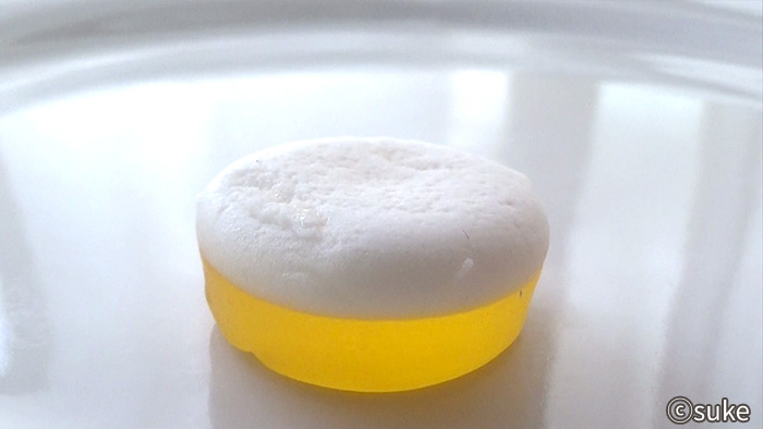 HARIBO スーパーマリオ グミのマシュマロ部分のやわらかさテスト前画像